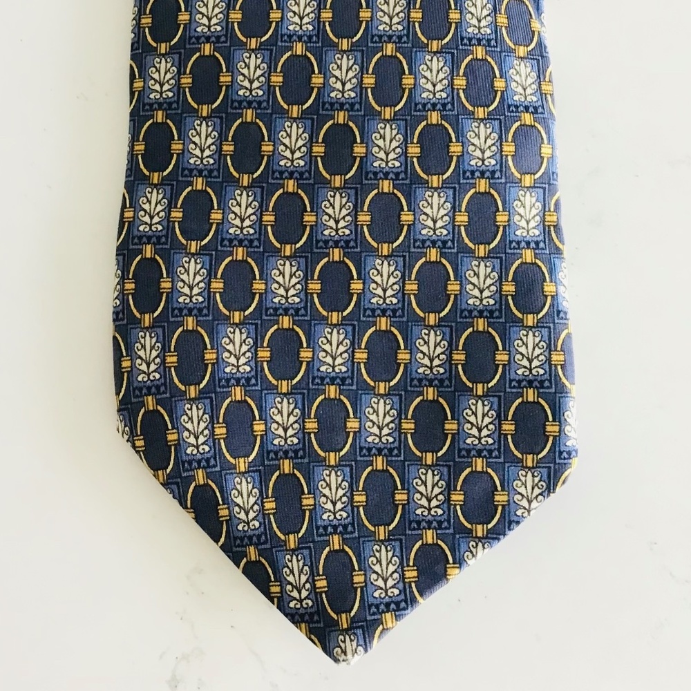 100% silk tie designed by John Comfort for Harrods London - Picture 2 of 3